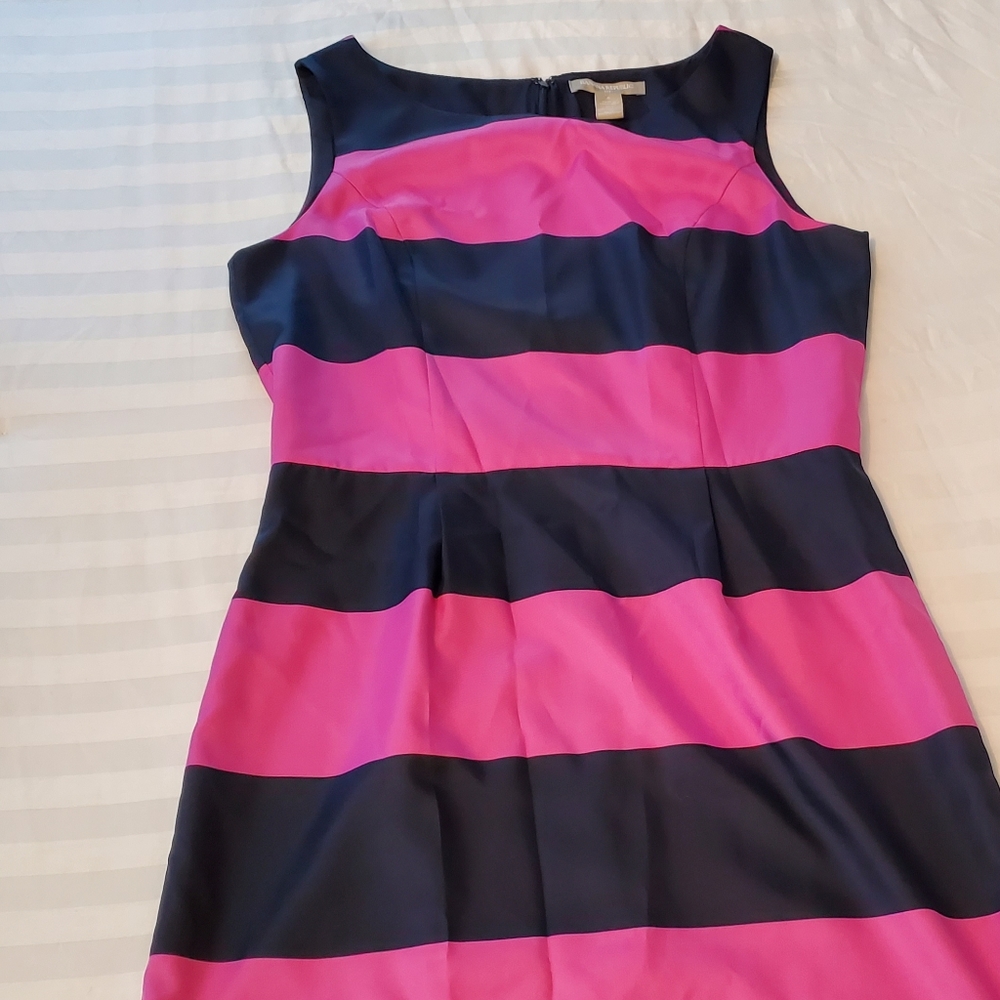 Stripe blue and pink dress